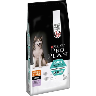 PRO PLAN Икономични опаковки Pro Plan храна за кучета - Medium & Large Adult OPTIDIGEST без зърно (2 x 12 кг)