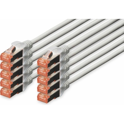 Digitus DK-1644-030-10 Cat6 S/FTP (S-STP), 3m, šedý
