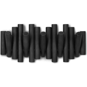 Umbra Черна стенна закачалка от борова дървесина Picket - Umbra (1011471-040)