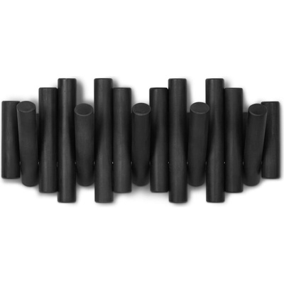 Umbra Черна стенна закачалка от борова дървесина Picket - Umbra (1011471-040)