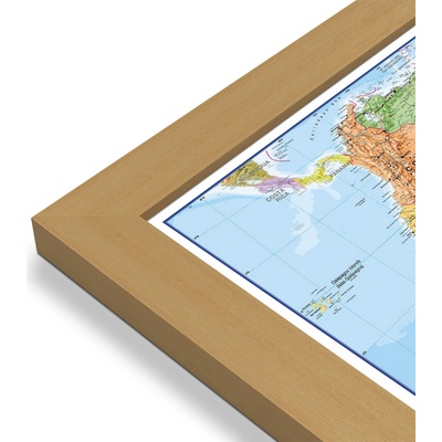 Maps International Jižní Amerika - nástěnná politická mapa 100 x 120 cm Varianta: mapa v dřevěném rámu, Provedení: Pegi jádro ořechu