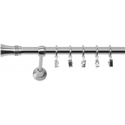 Dekodum Jednořadá Garnýž Prince 19 mm ocelový efekt 360 cm
