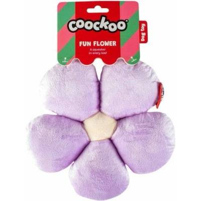 Coockoo fun flower plyšová pískací s 5 pískátky 23 x 21 x 5 cm