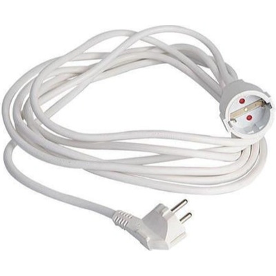 EUROLAMP Удължител EUROLAMP SA - 10388, 3х1.5mm, 5m, бял (147-13017)