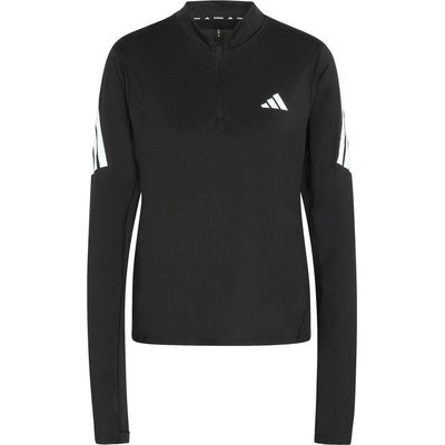 adidas Дамска тениска adidas Women's ADI365 Running Iconic Half Zip Running shirt - Black (916-7576-0115)