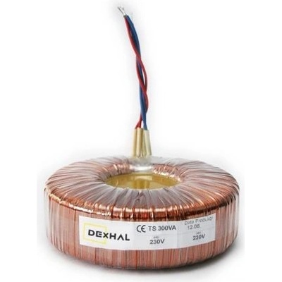 Síťový transformátor toroidní 200VA, 230V/2x22V (22-0-22V), 2x4,5A