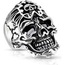 Šperky4U ocelový prsten lebka OPR1762