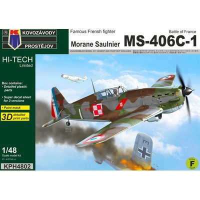 Kovozávody Prostějov Morane Saulnier MS-406C-1 „Battle of France“ HI-TECH Limited 1:48