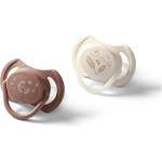 BabyOno Take Care Symmetrical Silicone Soothers биберон Day & Night 18m+ 2 бр