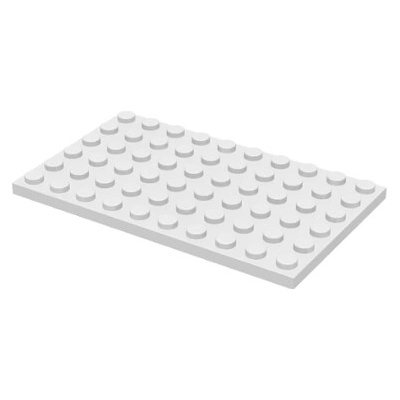 3033 White Plate 6 x 10