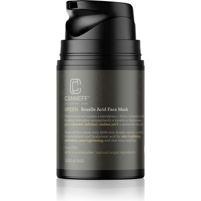 CANNEFF GREEN Exfoliační pleťová maska s obsahem ibiškových AHA kyselin 50 ml