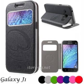 Image 1 of Samsung Galaxy J1 Window Wallet Кожен Калъф + Протектор