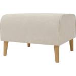 Ropez Кремаво кадифено столче за крака Carole - Ropez (Carole Hocker tk. Monolith 02 nogi natura)