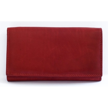 Klasická velmi kvalitní kožená HMT peněženka červená