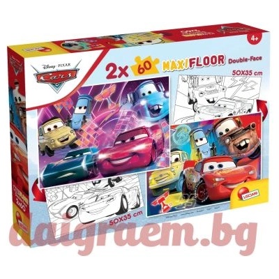 Lisciani Пъзел LISCIANI 97913 - 2 x 60 части - Колите, двулицев пъзел (LI97913)