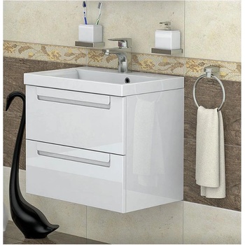 Triano Шкаф с мивка ФРЕЯ 60 cm бял PVC (73588)