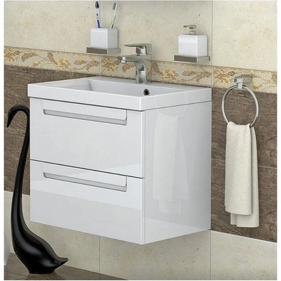 Triano Шкаф с мивка ФРЕЯ 60 cm бял PVC (73588)