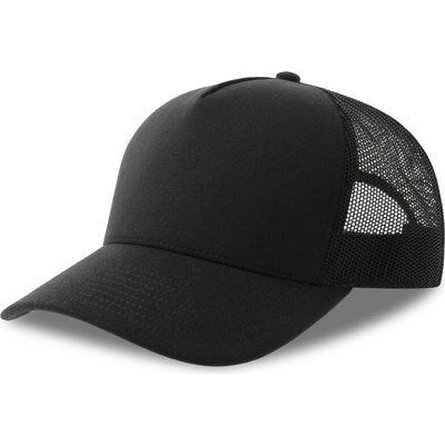 Atlantis Headwear K Rapper Jersey S 5 panelová Trucker COT33031580899 black/black Černá/černá