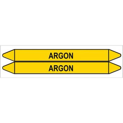 Značení potrubí, argon,2 ks, 450 × 52 mm PZ 007347