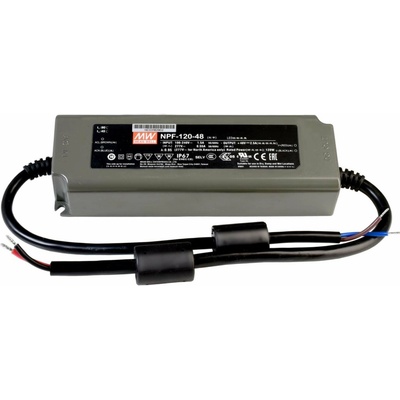 Meanwell napájení CV, NPF-120-48 konstantní napětí 0-2500 mA IP67 48V DC 120,00 W 872108