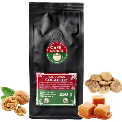 Café Montaña Honduras Cocafelo mletá káva Turecká káva 250 g