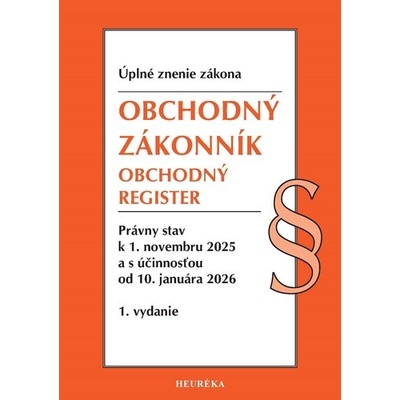 Obchodný zákonník. Obchodný register, 11/2025