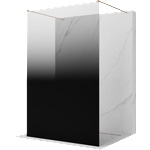 Mexen Kioto самостоятелна душ кабина 140 x 200 cm, ombre черна 8 мм, розово злато (800-140-002-60-76)