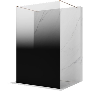 Mexen Kioto самостоятелна душ кабина 140 x 200 cm, ombre черна 8 мм, розово злато (800-140-002-60-76)
