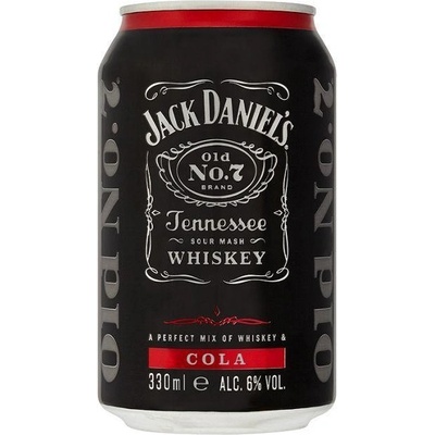 JACK DANIELS & COLA 6% 6% 0,33 l (holá láhev) – Zboží Dáma