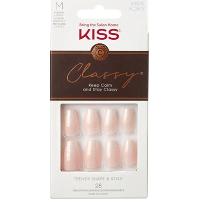 KISS Classy Nails Cozy Meets Cute umelé nechty medium 28 ks