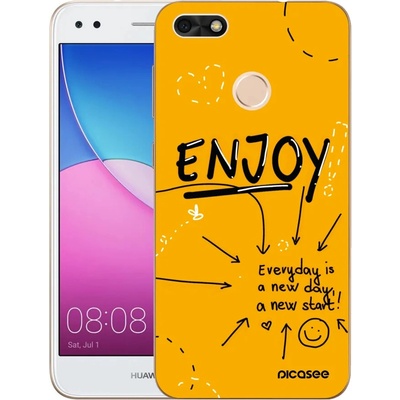 Púzdro Picasee silikónové Huawei P9 Lite Mini - Enjoy čiré