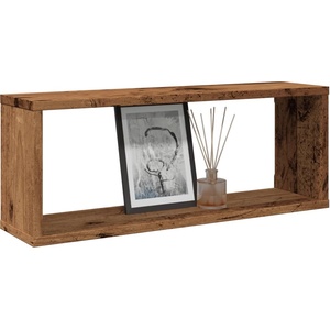 vidaXL Wall Cube Shelves 6 pcs Old Wood 60x15x23cm Инженерна дървесина (856588)