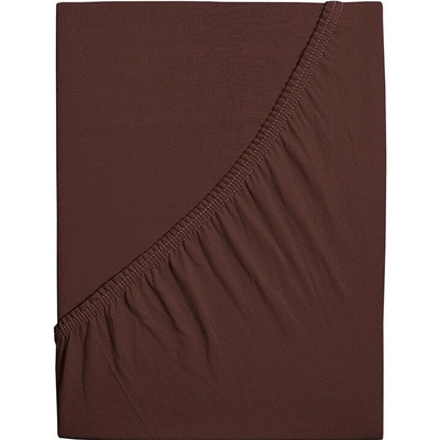 4Home jersey prostěradlo Ideál tmavě hnědé 200x200