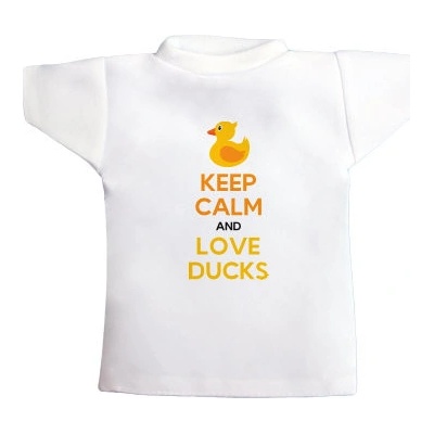 Tričko na láhev Keep calm and love ducks