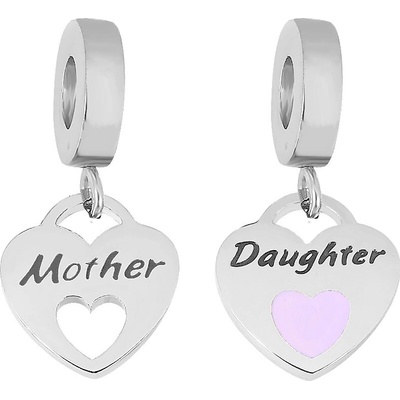 Linda's Jewelry Prívesok na náramok Matka & Dcéra chirurgická oceľ IP074