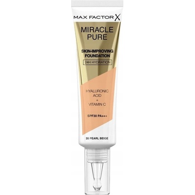 Max Factor Miracle Pure Skin dlhotrvajúci make-up SPF30 35 Pearl Beige 30 ml
