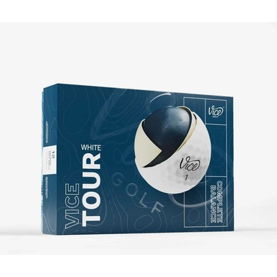 Vice Golf Tour biele 3 x 3 ks