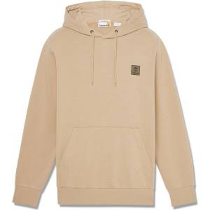 Timberland Суичър Timberland Mens Woven Badge Black Pull Over Hoodie - Lemon Pepper