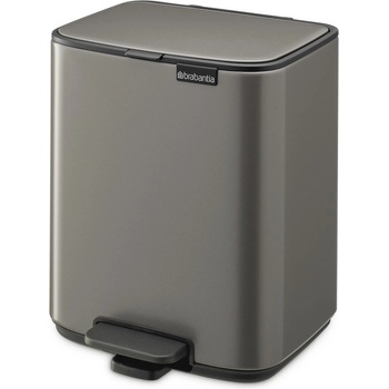 Brabantia Сиво стоманено кошче за боклук с педал 7 l Bo - Brabantia (237966)