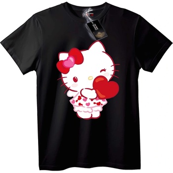 NOONEBRAND Тениска Hello Kitty Сърце - 6XL, White