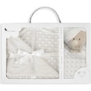 INTERBABY DEKA MÄKKÁ GULIČKY a PRÍTUĽKA šedá