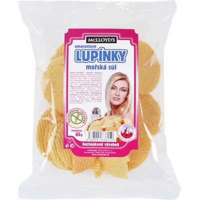 Mclloyd´s McLloyds Amaranth lupínky mořská sůl 65 g