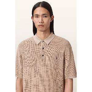 AllSaints тениска с яка мъжка с добавена вълна ASPEN (M025KA) - answear - 254,06 лв