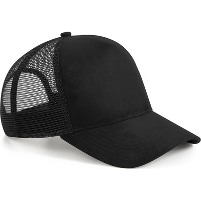 Beechfield B 643 Suede Snapback Trucker 5 panelová COT53064300299-black Černá