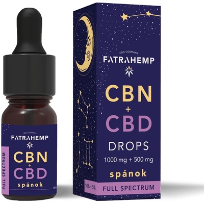 FATRA HEMP CBN + CBD olej 15%, full spectrum SPÁNOK, 10 ml