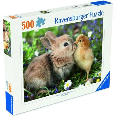 RAVENSBURGER Králíček a kuřátko 500 dílků