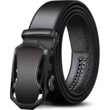 HOD Health&Home Belts Men's Automatic Buckle Belt Stylish Lock Head Design Waistband Black