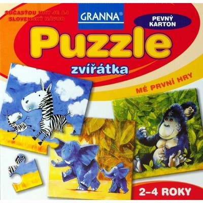GRANNA zvířátka 4v1 4,6,9,12 dielov