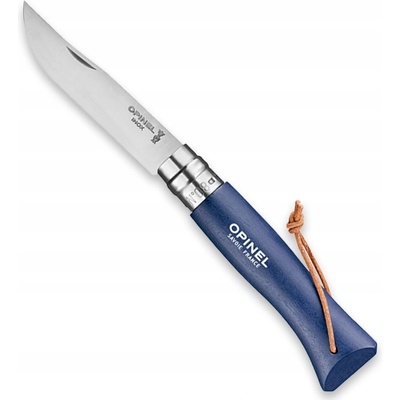 Opinel No.08 Colorama Burgundy Inox 12C27 drevená rukoväť s pútkom