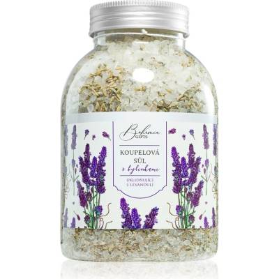 Bohemia Gifts Bohemia Natur kúpeľová soľ s bylinkami s levanduľou 1200 g